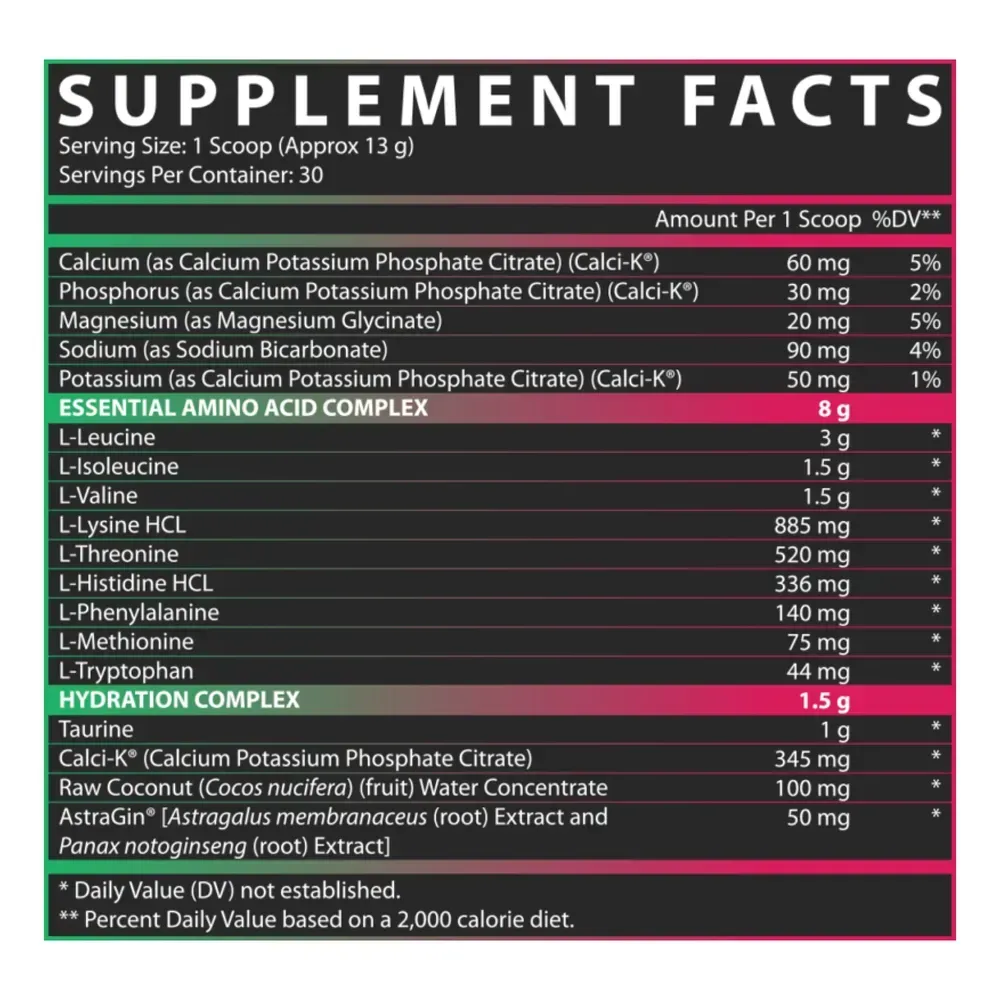 Nutrex EAA Hydration - 30srv Apple Pear, Яблуко і груша, фото 2