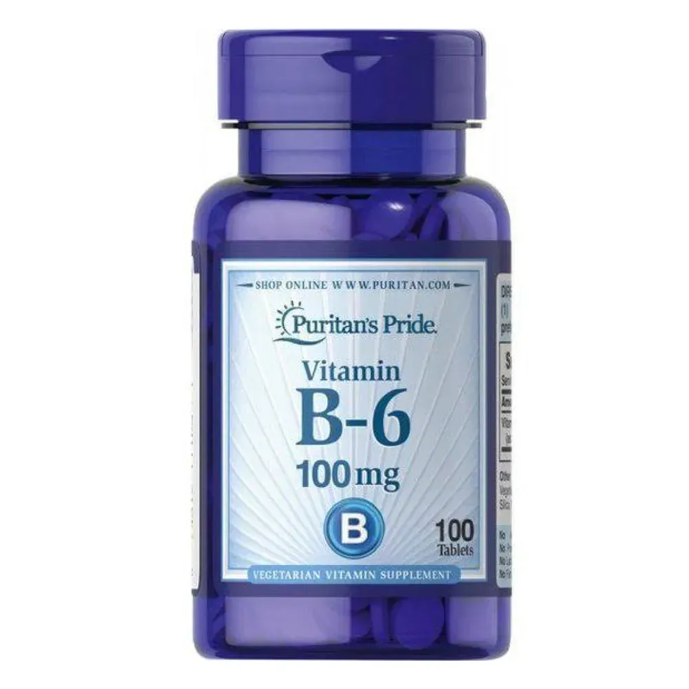 Vitamin B-6 (Pyridoxine Hydrochloride) 100mg - 100tabs