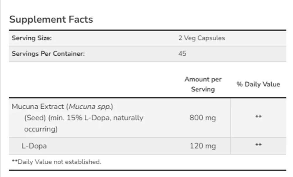 Dopa Mucuna - 90vcaps