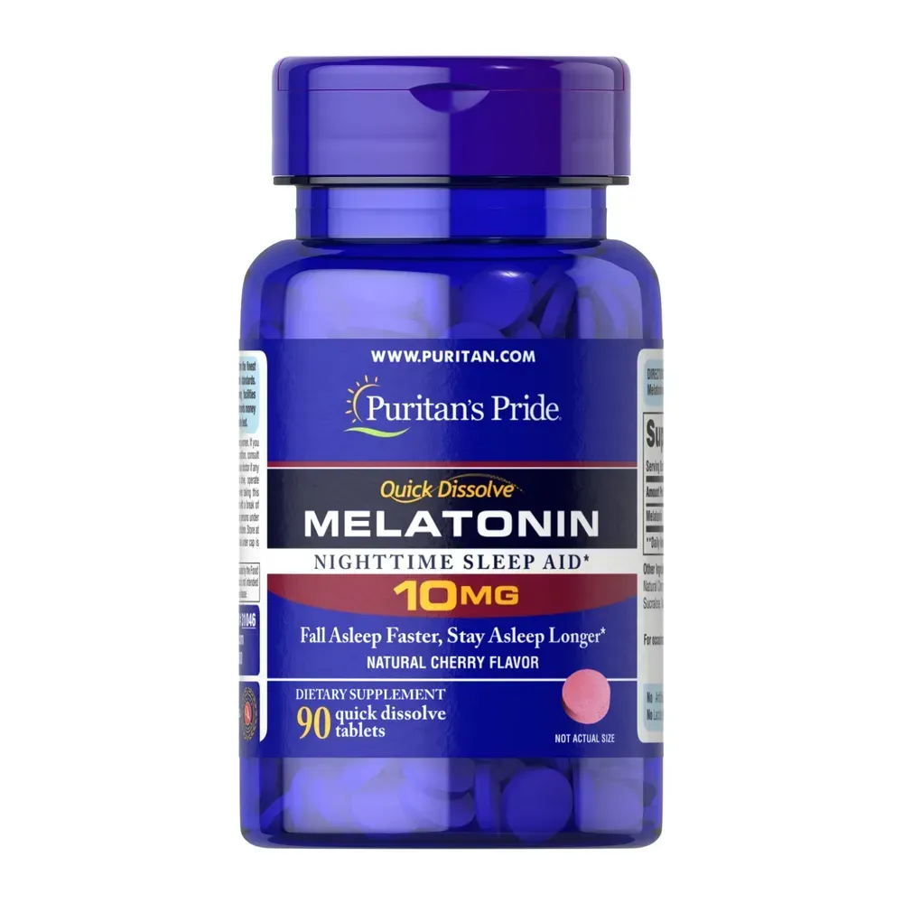 Quick Dissolve Melatonin 10 mg Cherry Flavor - 90 Tablets