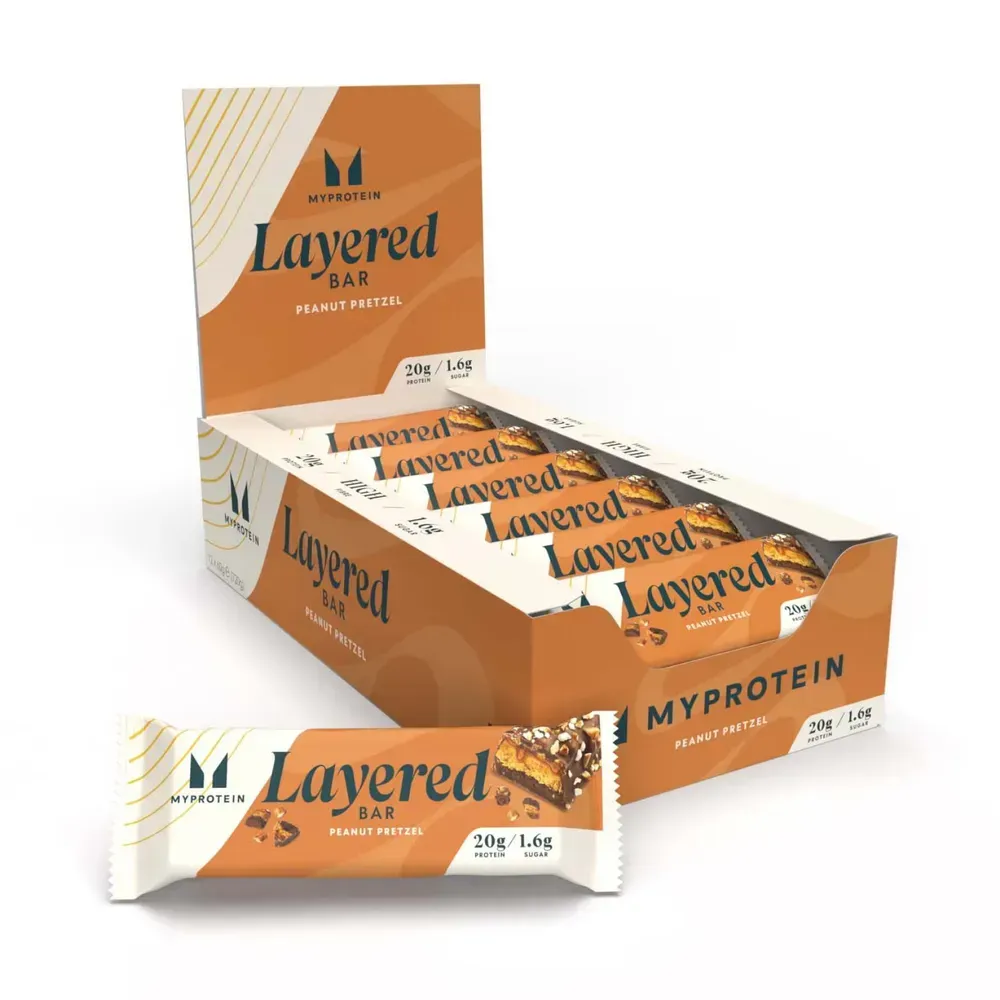 Layered Bar - 12x60g Chocolate Peanut Pretzel