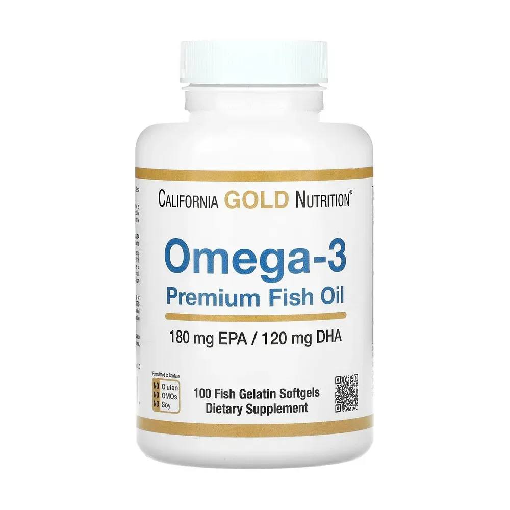 Omega-3 Premium Fish Oil 180mg - 100 softgels