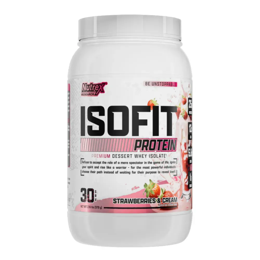 Nutrex Isoﬁt - 30srv Strawberry, Полуниця