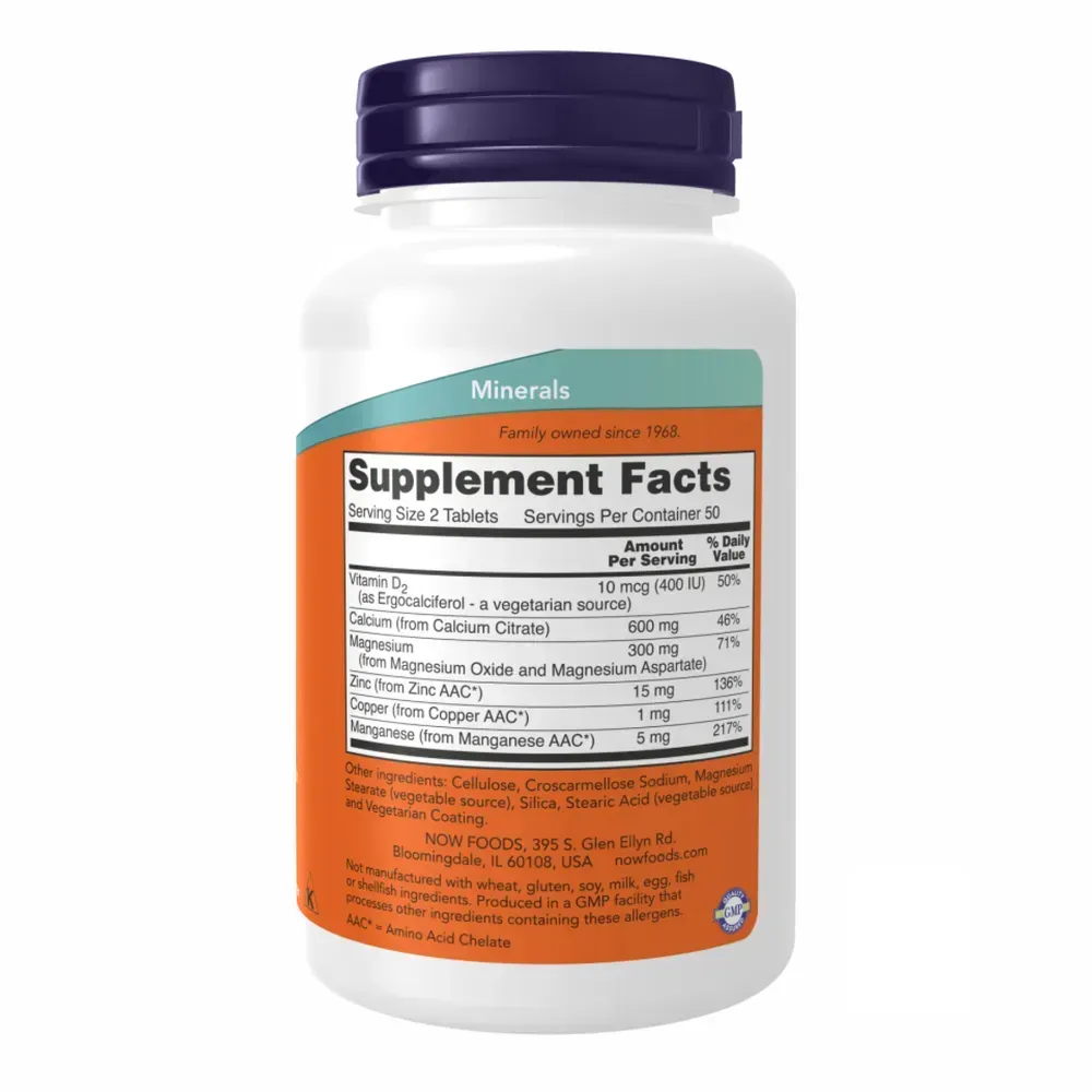 Calcium Citrate W/Min - 100 tabs
