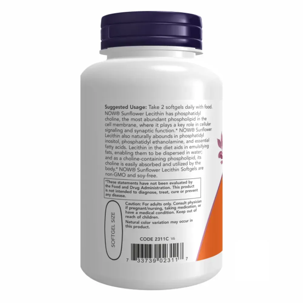 Sunflower Lecithin 1200 mg - 100 sgels