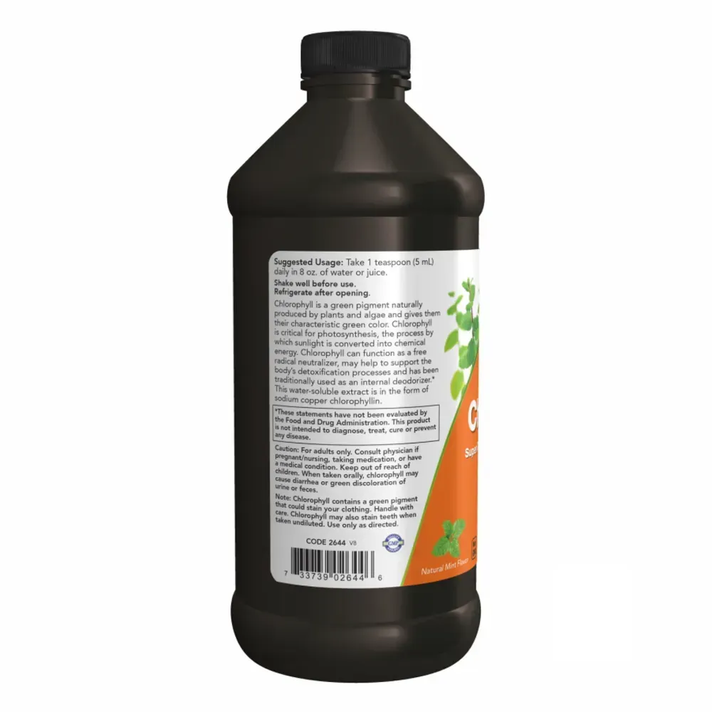 NOW Foods Chlorophyll Liquid Mint - 16 oz, фото 3