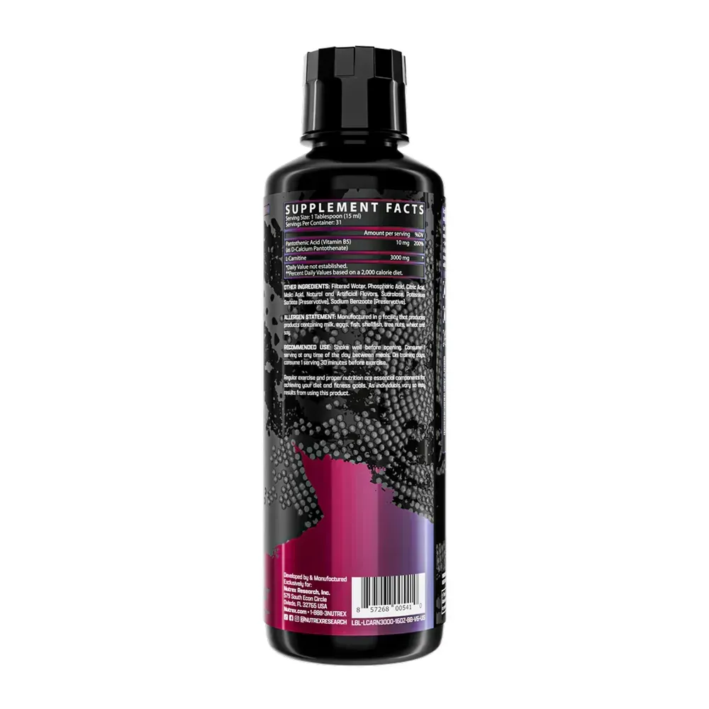 Liquid L-Carnitine 3000 - 480ml Berry Blast