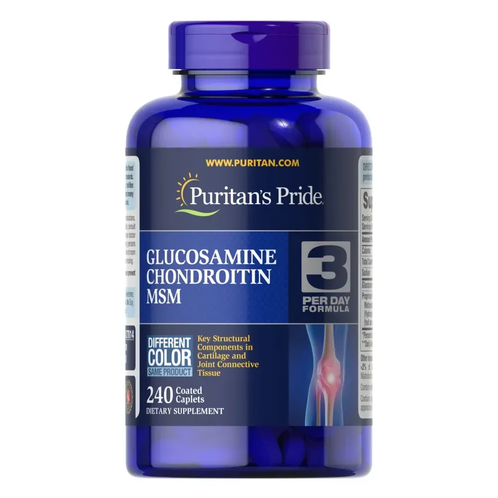 Puritans Pride Glucosamine Chondroitin MSM Double Strength - 240 Caplets