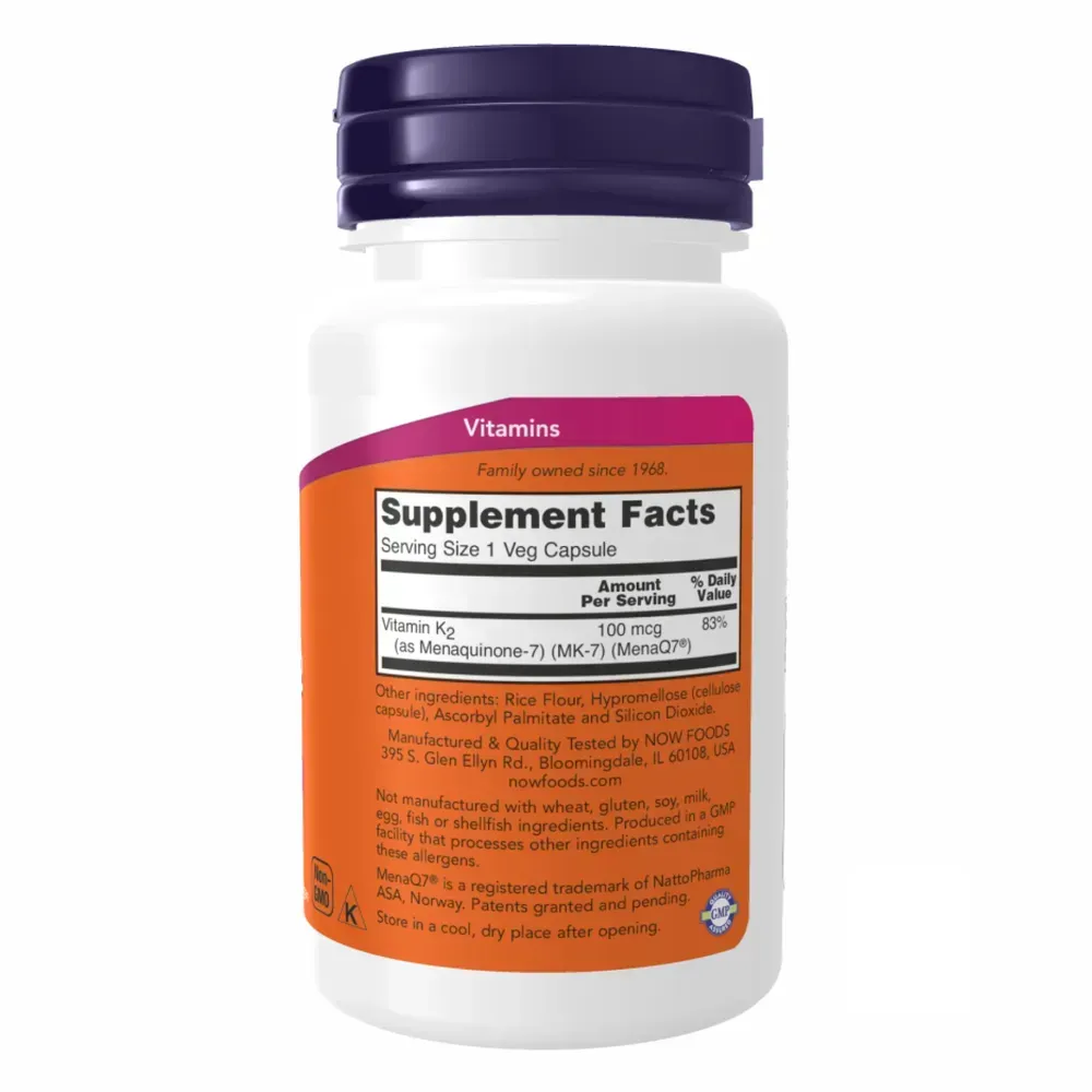 Vitamin K-2 (MK7) 100 mcg - 60 vcaps