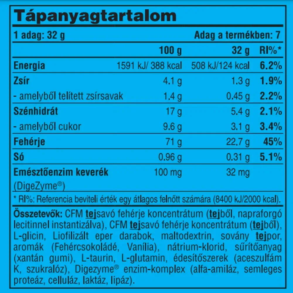 Compact Magic Whey Protein - 224g White Chocolate with Strawberry Pieces