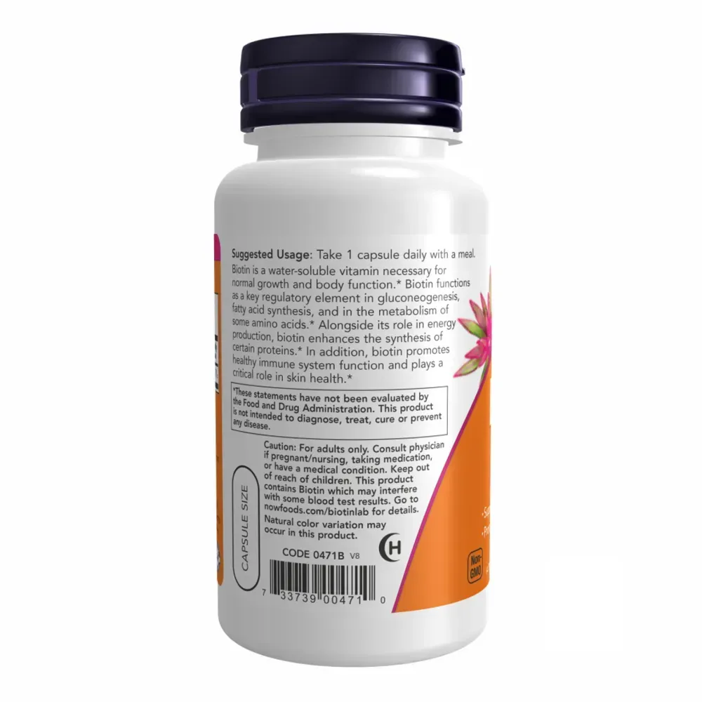 BIOTIN 5000mcg - 120 vcaps