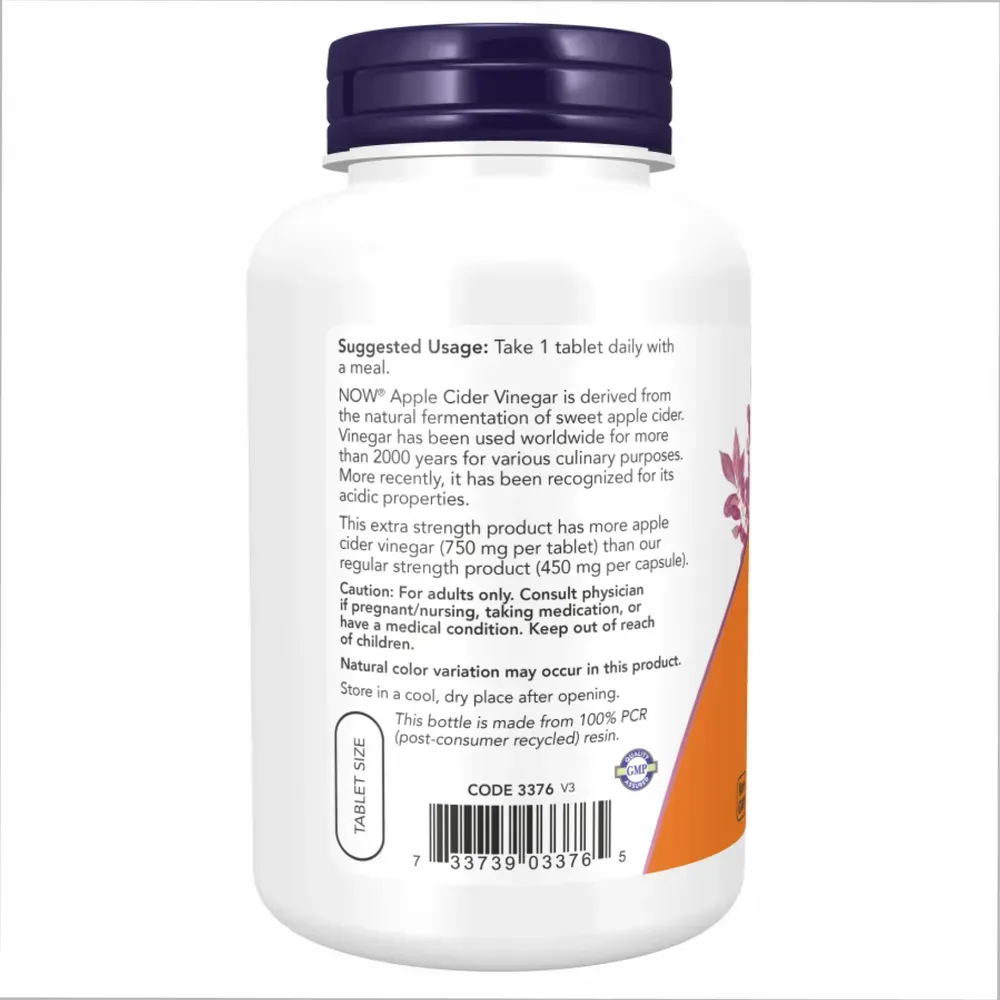 Apple Cider Vinegar 750 mg - 180 tabs