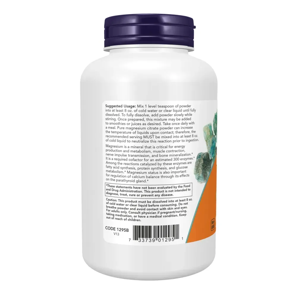 NOW Foods Magnesium Citrate Powder - 8 oz, фото 3