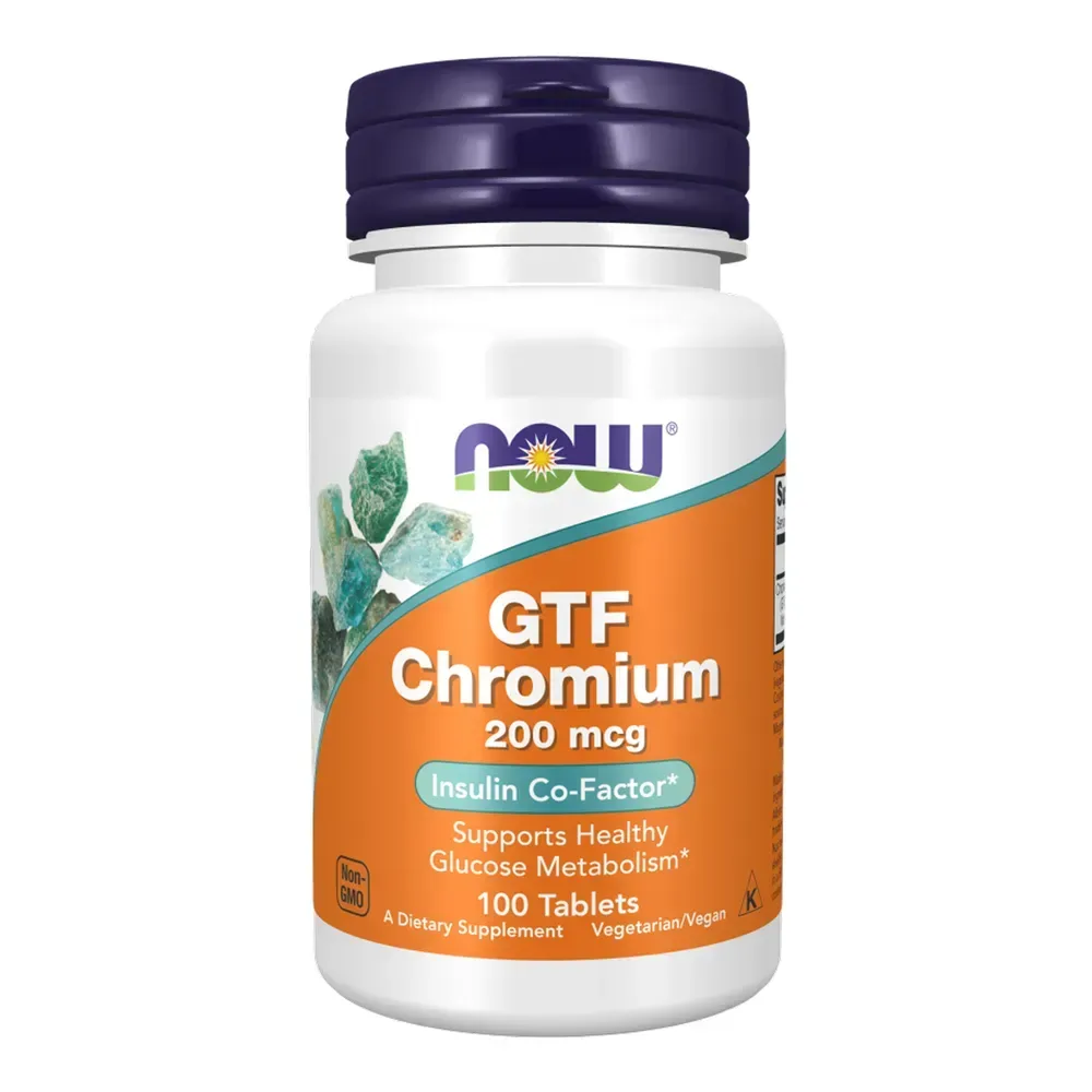 GTF Chromium 200mcg - 100 tabs