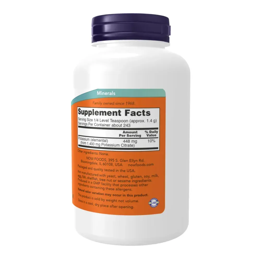 NOW Foods Potassium Citrate Powder - 12 oz, фото 2
