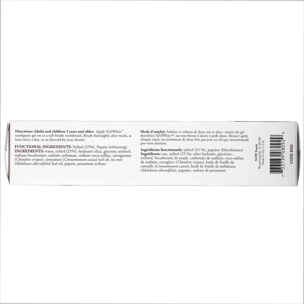 NOW Foods Xyliwhite Cinnafresh Toothpaste - 6.4 oz, фото 3