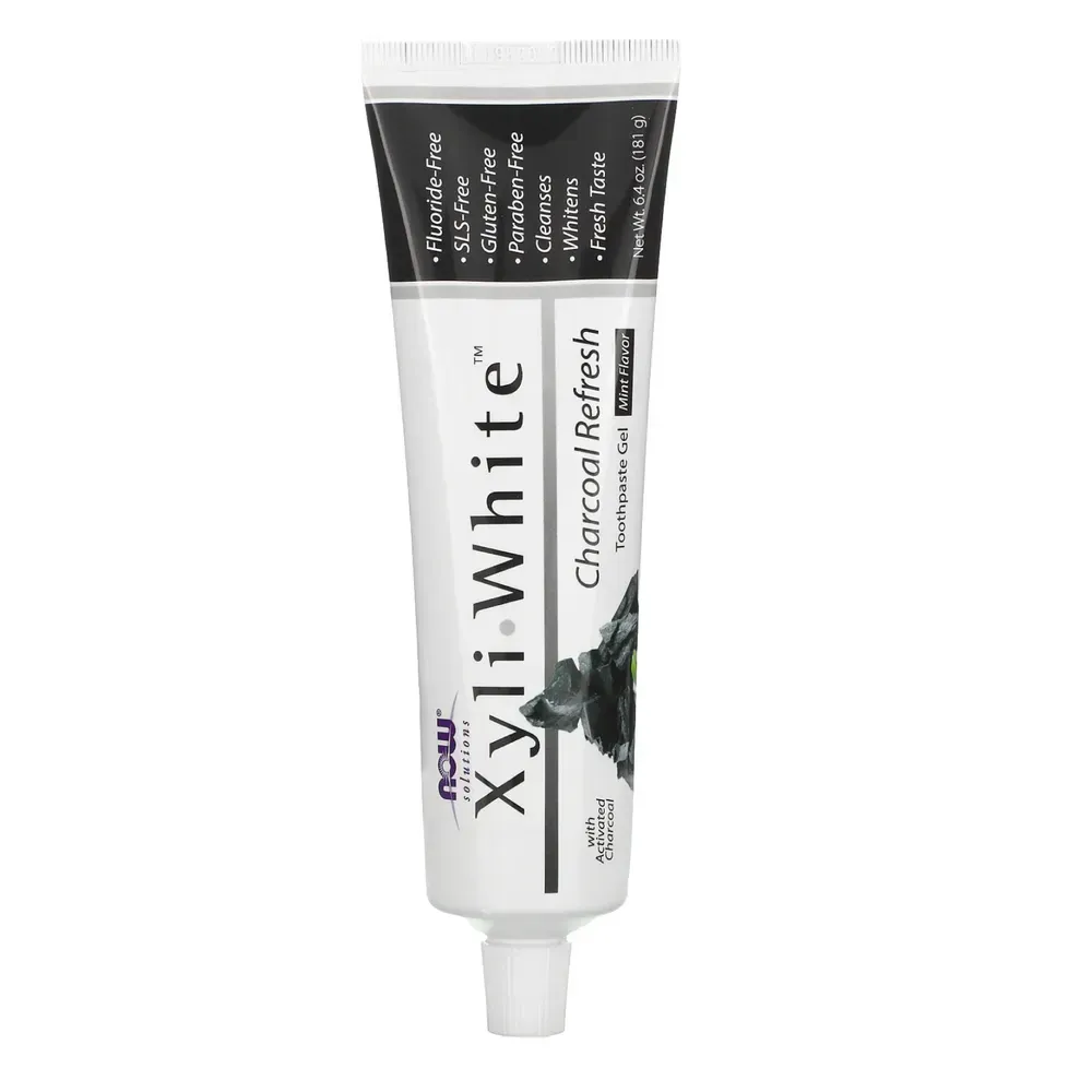 NOW Foods Xyliwhite Charcoal Refresh Toothpaste - 6.4 oz
