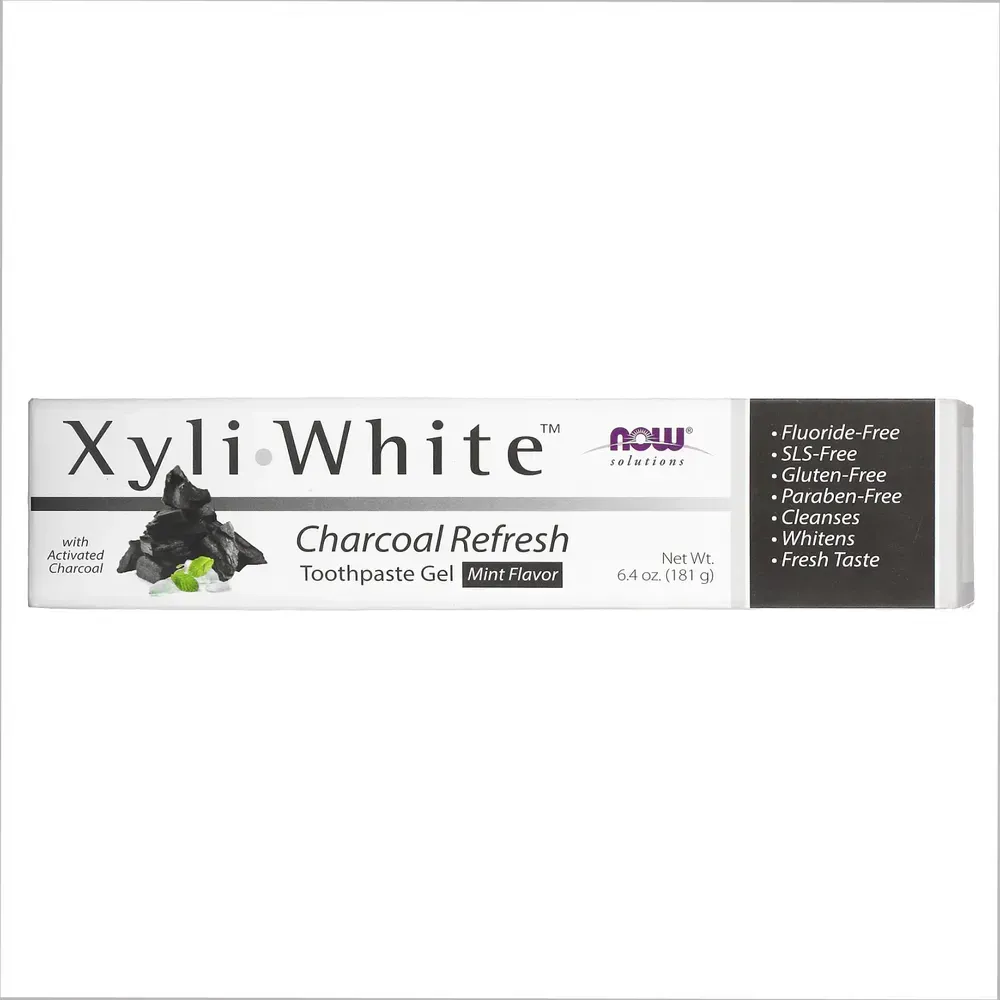 NOW Foods Xyliwhite Charcoal Refresh Toothpaste - 6.4 oz, фото 2