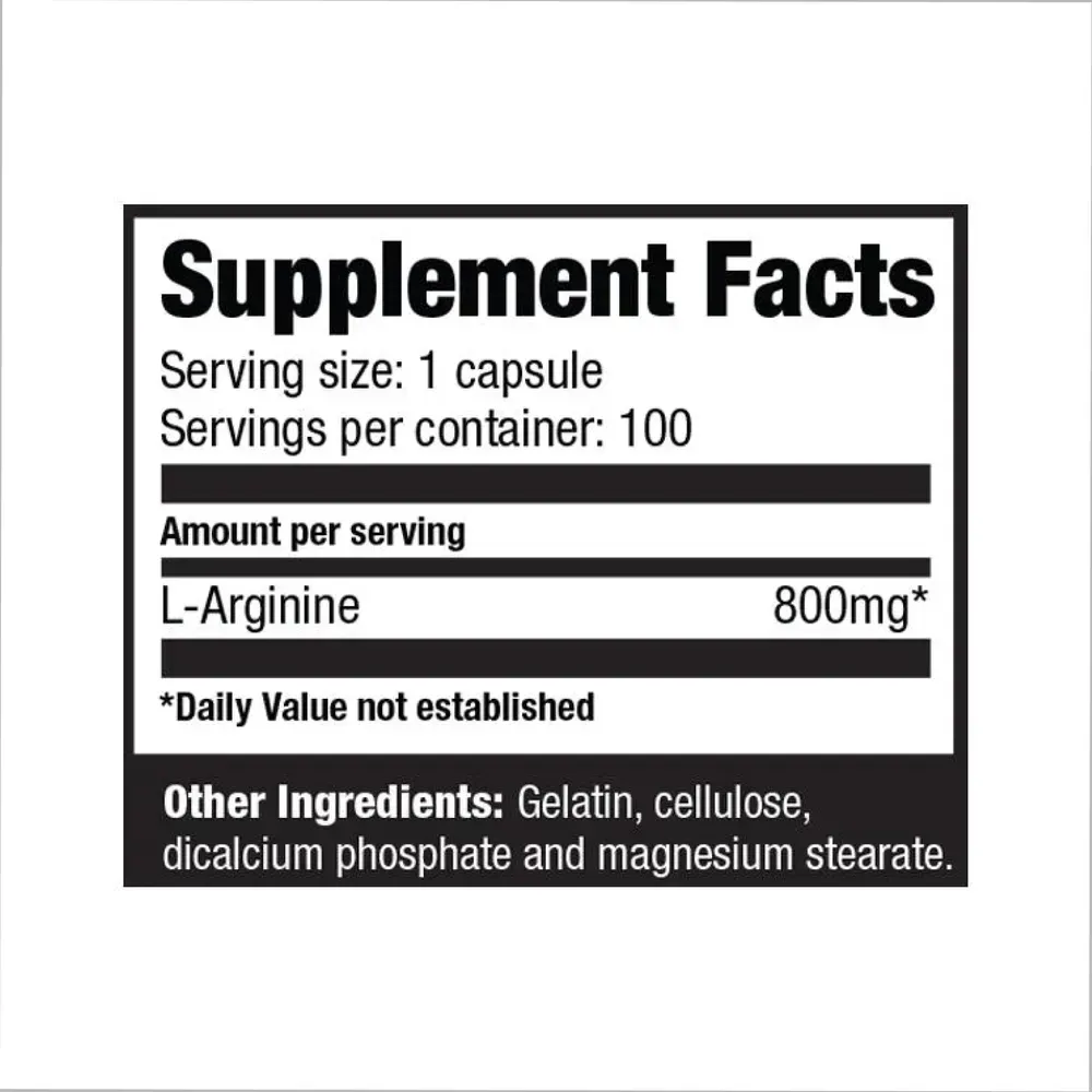 Arginine Power 800 mg - 100 caps