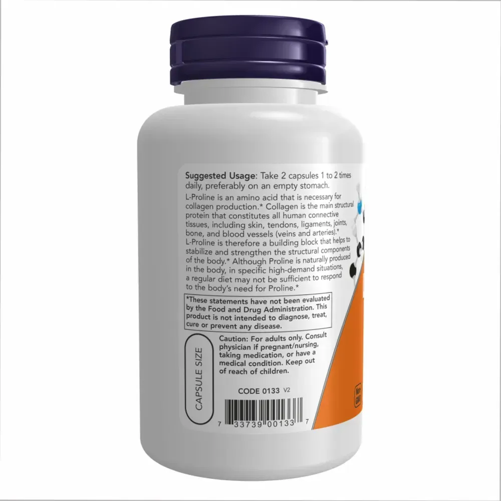 L-Proline 500mg - 120 vcaps
