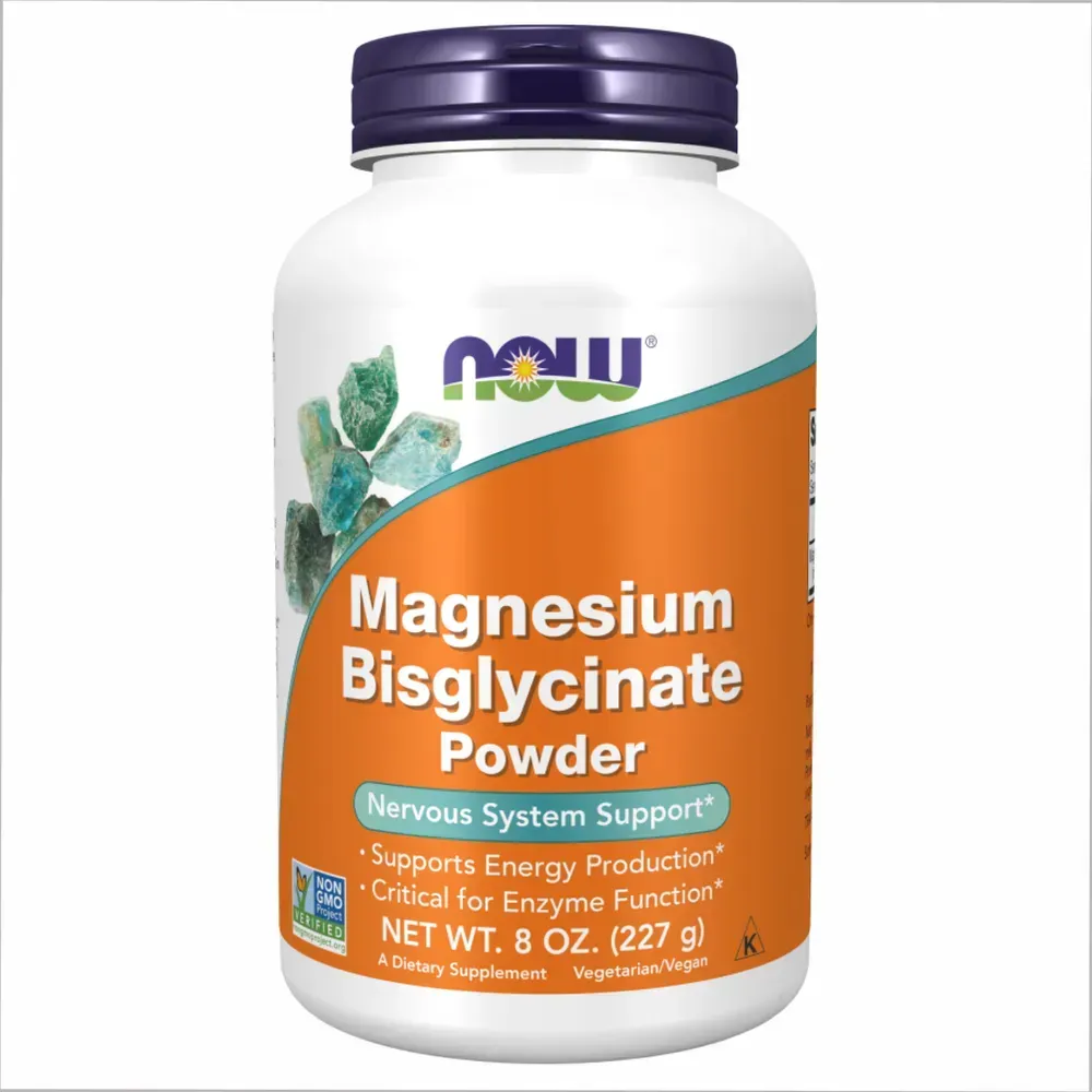 NOW Foods Magnesium Bisglycinate Powder - 8 oz.