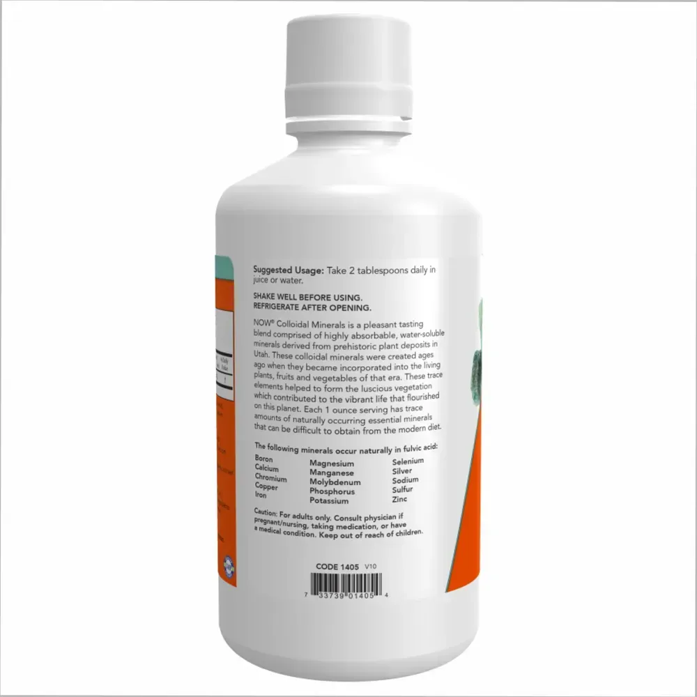 NOW Foods Colloidal Minerals Liquid - 32oz, фото 3