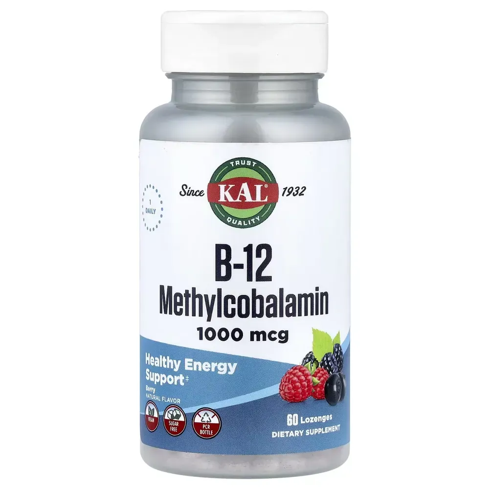 B12 Methylcobalamin 1000mcg - 60 lozenges Berry