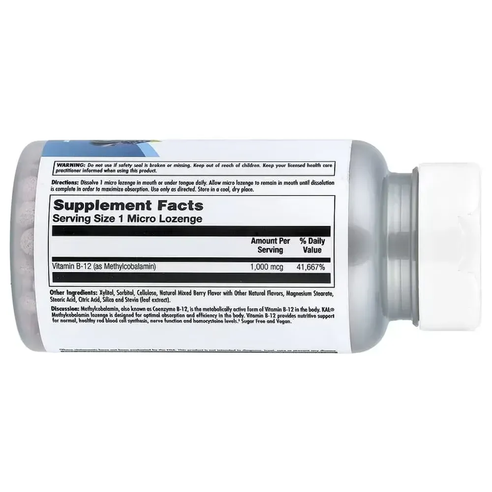 B12 Methylcobalamin 1000mcg - 60 lozenges Berry