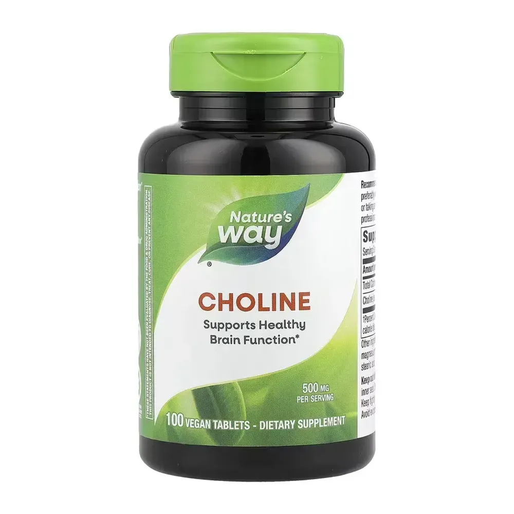 Холін Choline, 500 мг, упаковка 100 таблеток