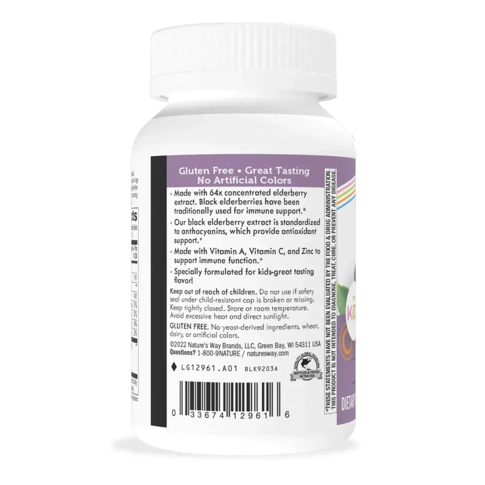 Nature's Way Sambucus Kids - 40 Chew Tabs, фото 3