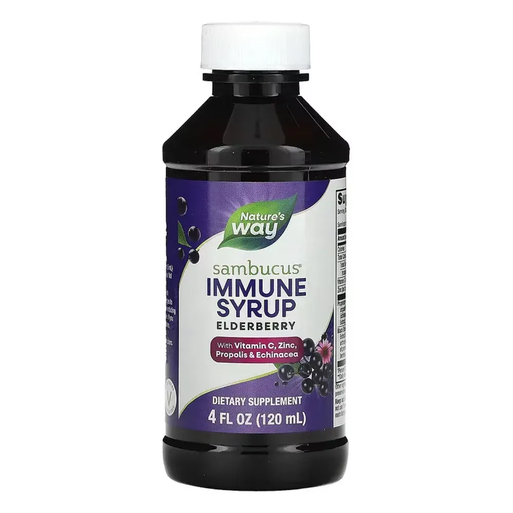 Nature's Way Sambucus Immune Syrup - 4 oz, фото 3