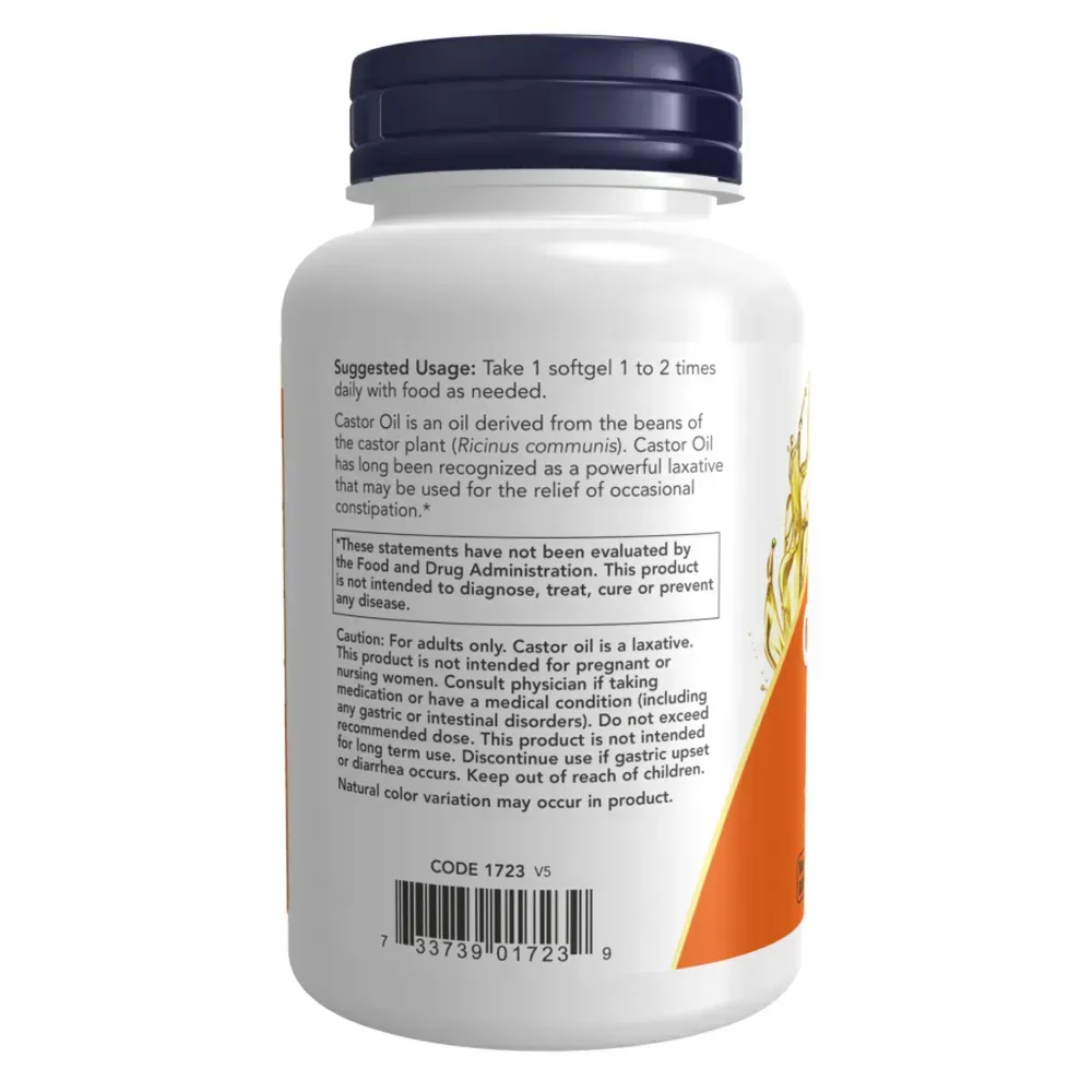 Castor Oil 650mg - 120 sgels