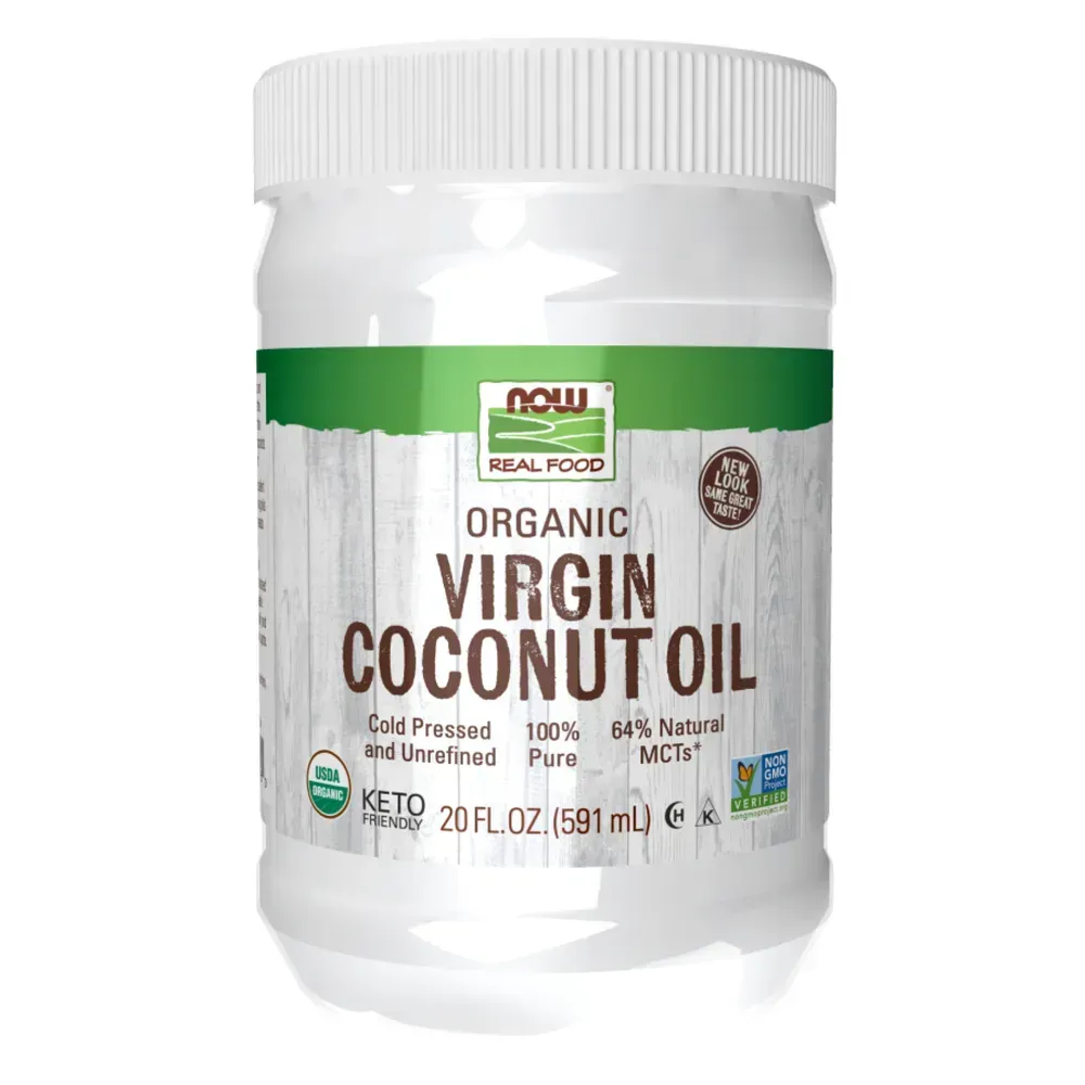 NOW Foods Organic Coconut Oil Virgin - 20 oz
