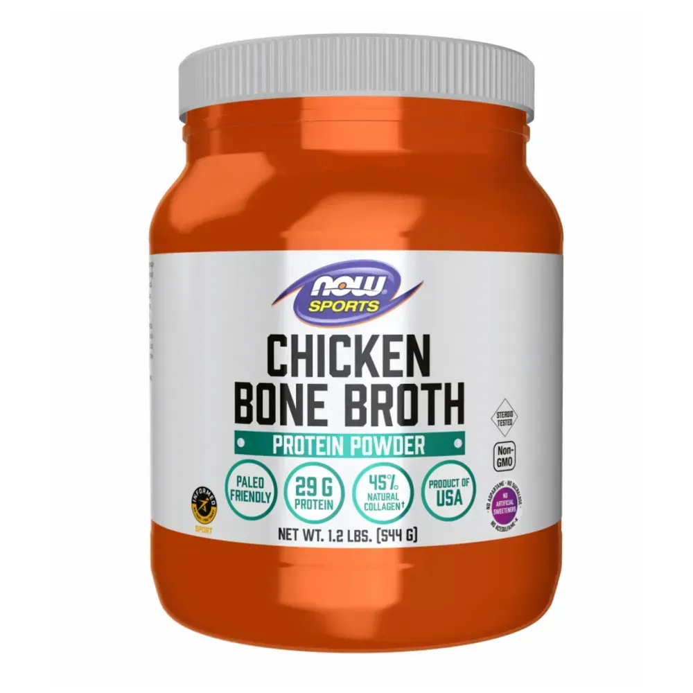 NOW Foods Chicken Bone Broth Pwd - 1.2 lbs