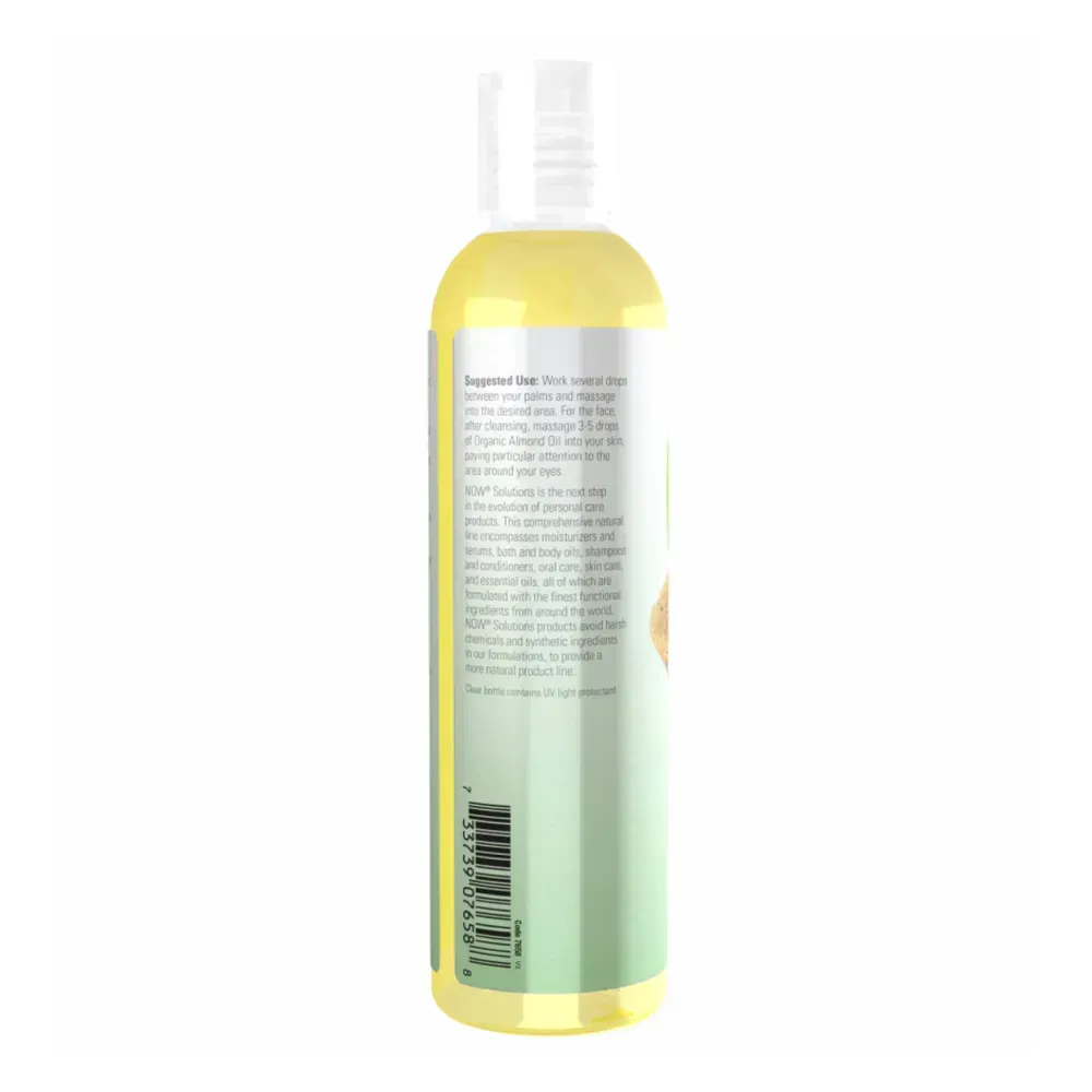 NOW Foods Organic Almond Oil - 8 oz, фото 3