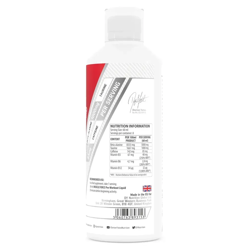 Muscle Force PWO Liquid - 500ml Peach