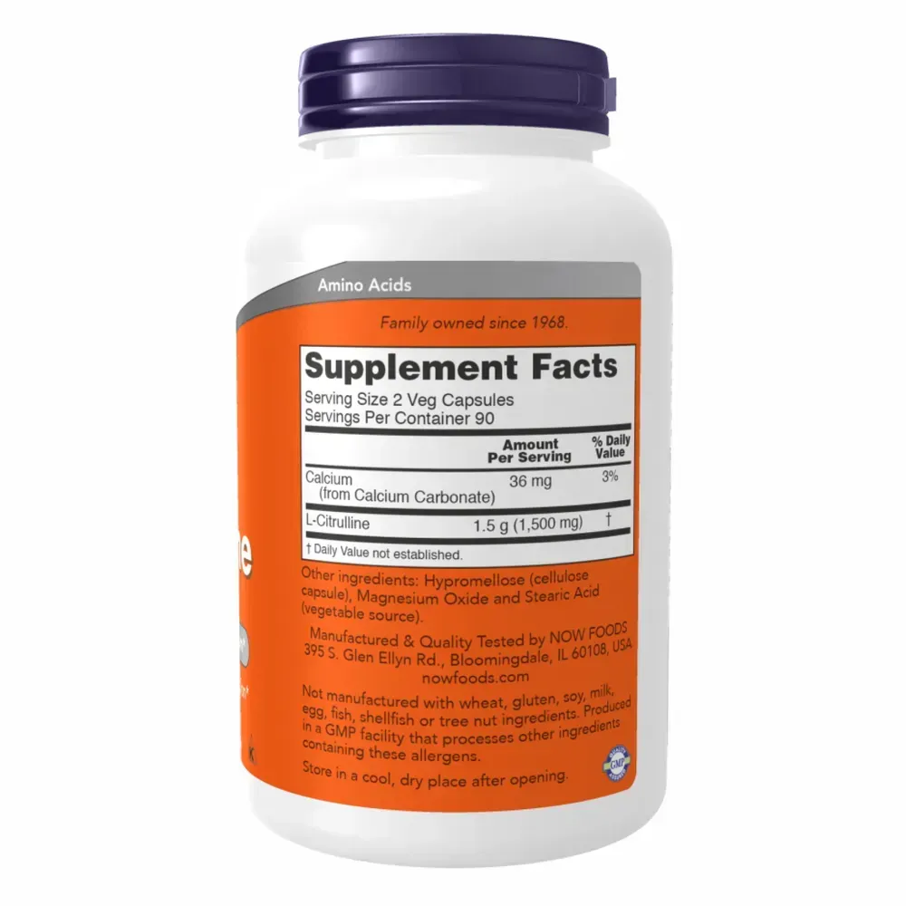Citrulline 750mg - 180 vcaps