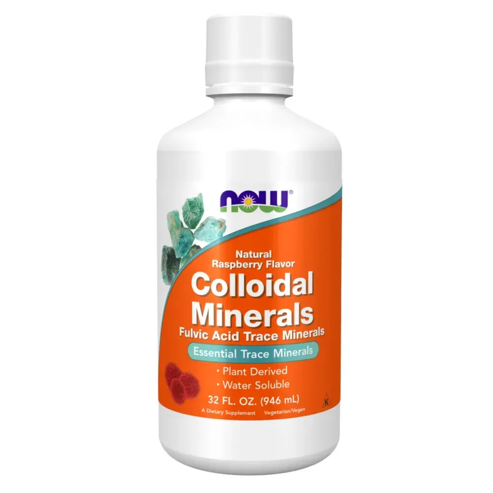 NOW Foods Colloidal Minerals Raspberry - 32oz