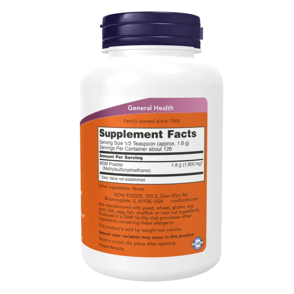 NOW Foods MSM Pure Powder - 8 oz, фото 2