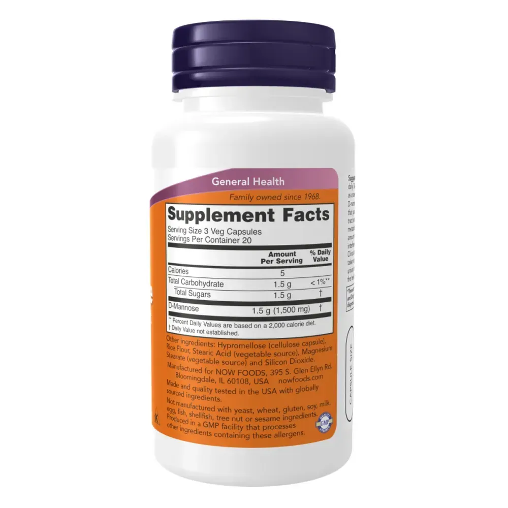 D-Mannose 500mg - 240 vcaps