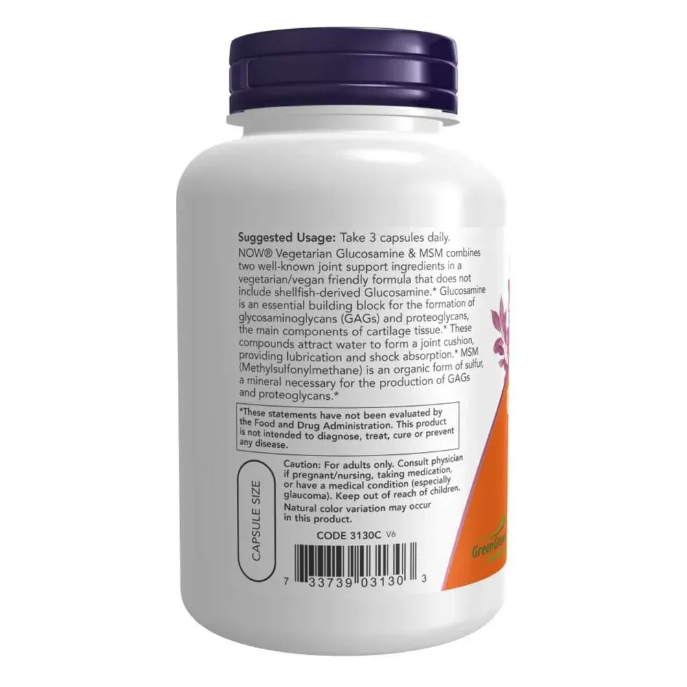 Veg Glucosamine & MSM 500/500 - 120 vcaps