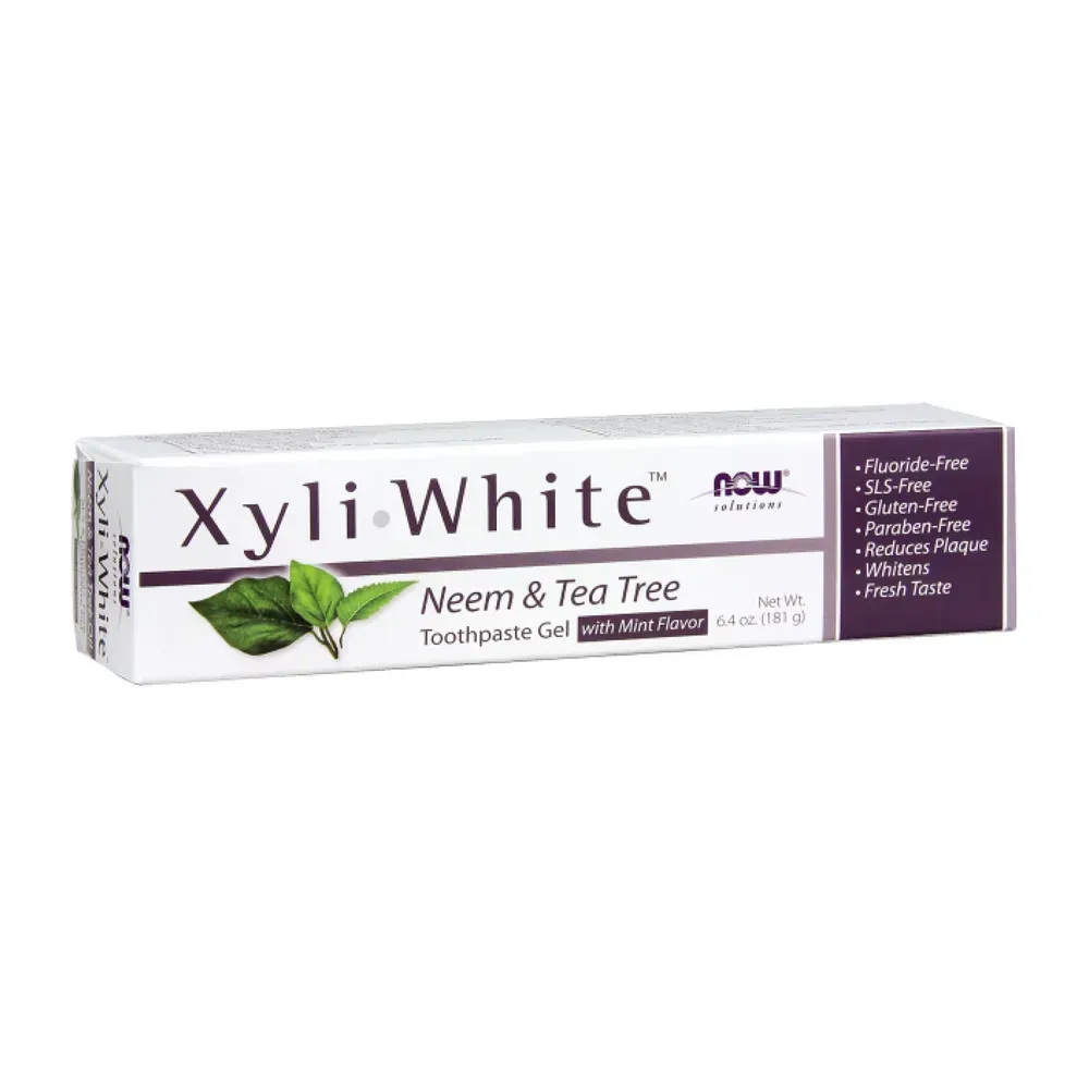 NOW Foods XyliWhite™ Neem & Tea Tree Toothpaste Gel - 6.4oz
