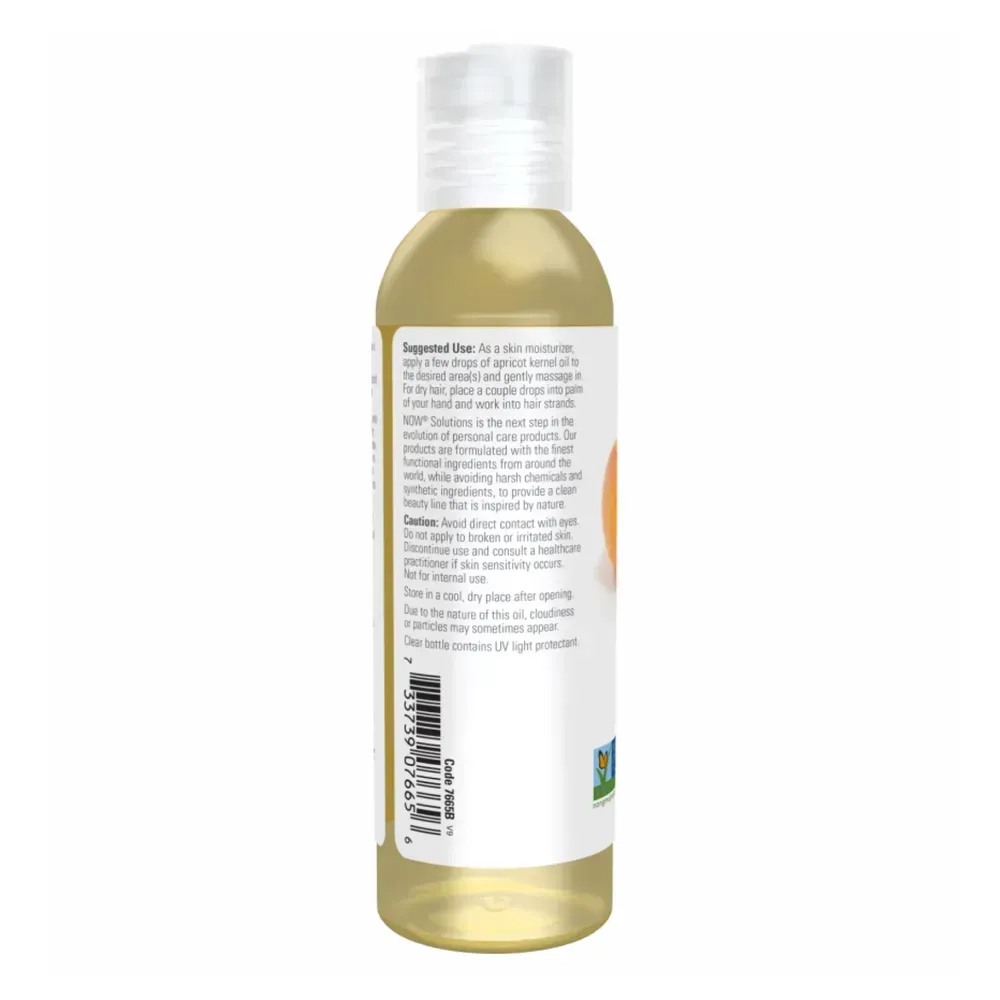 NOW Foods Apricot Kernel Oil - 4 fl oz, фото 3