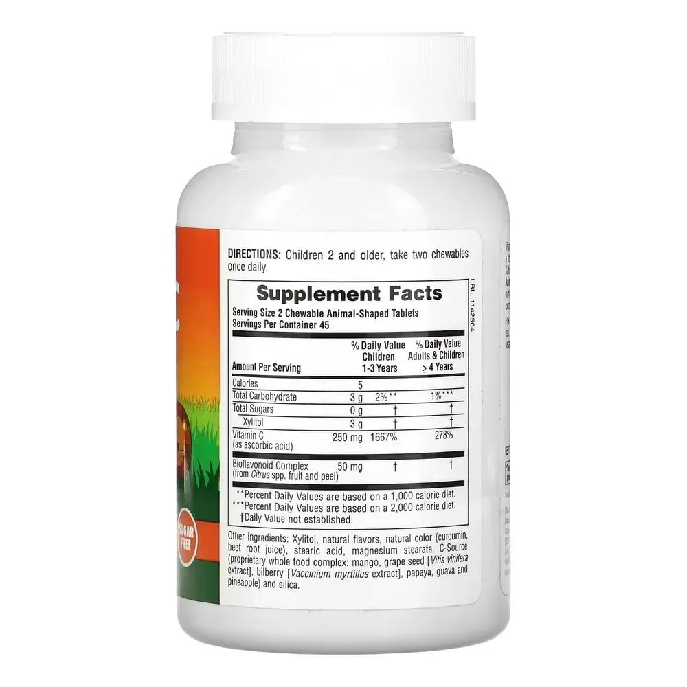 Kids Vit C Chewable Sugarfree - 90 tabs