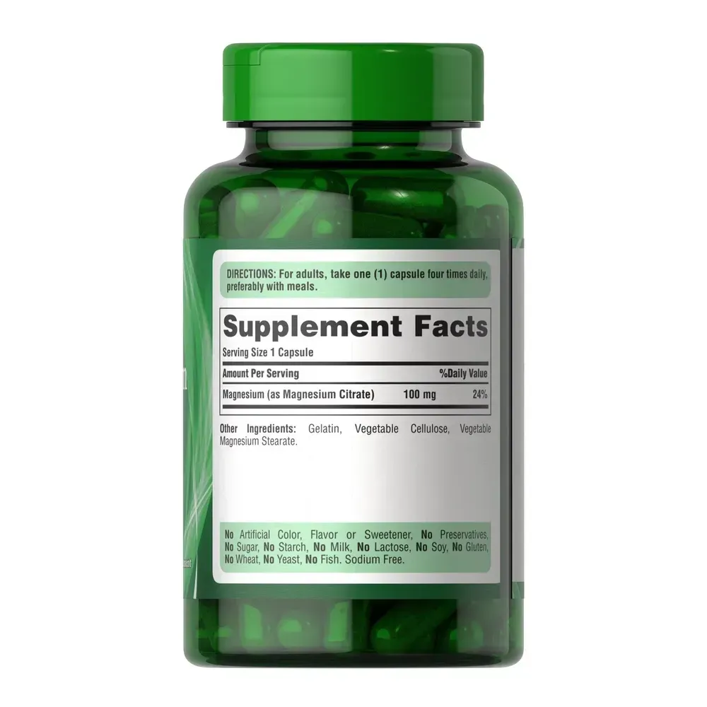Magnesium Citrate 100 mg - 100 caps