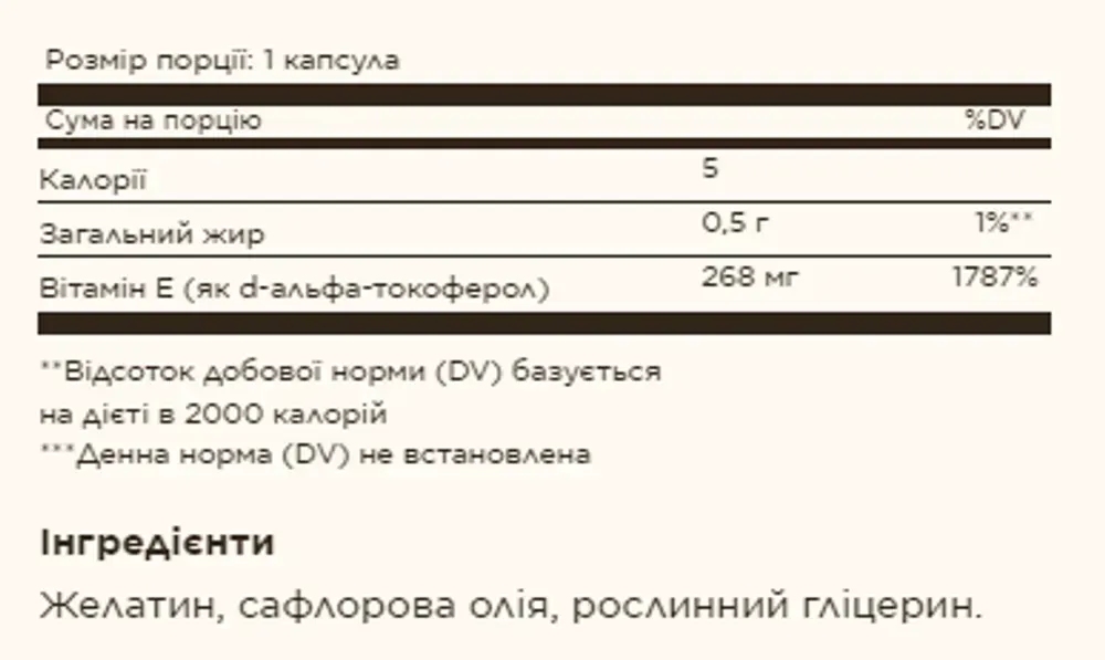 Vitamin E 268 mg (400 IU) Mixed - 50 softgels