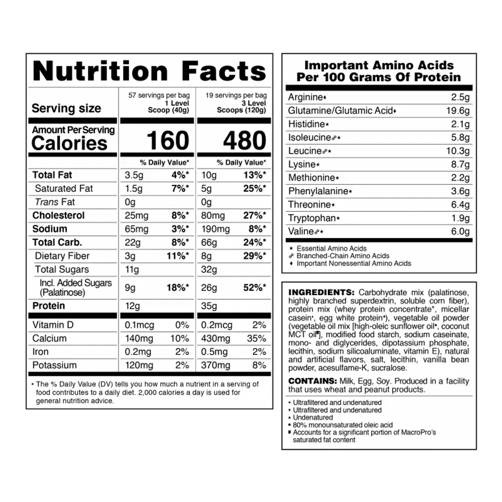 MacroPro - 2270g Vanilla Bean