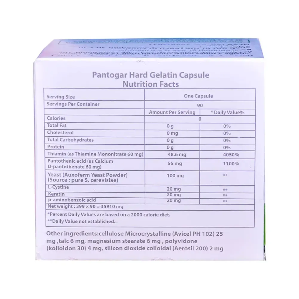 Pantogar For Hair and Nails - 90 caps