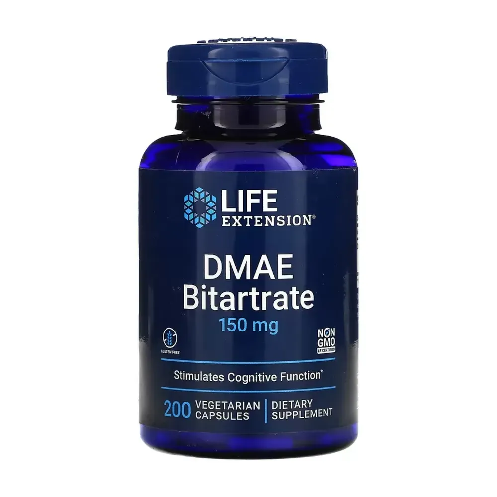 DMAE Bitartrate 150mg - 200 vcaps