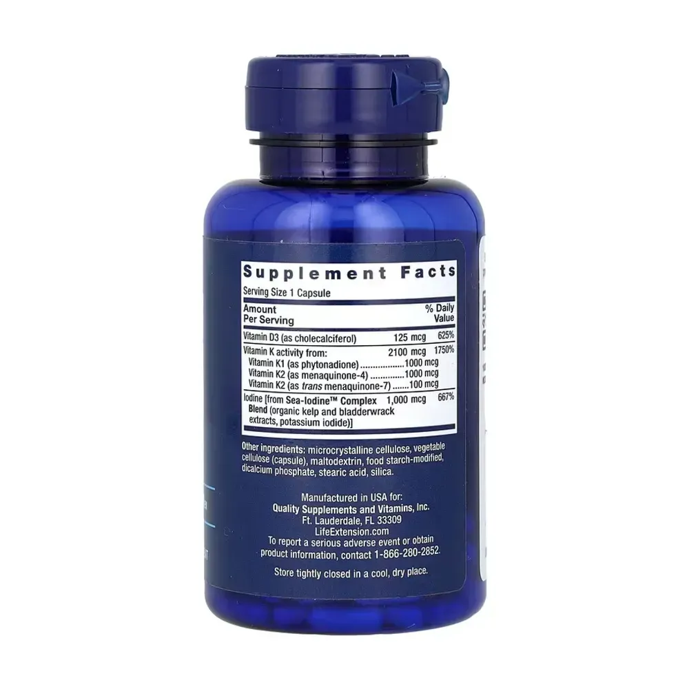 Vitamins D and K with Sea-Iodine™ - 60 caps